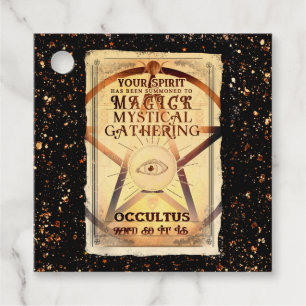 Magick Mystical Gathering Fortune Teller Eye Party Favour Tags