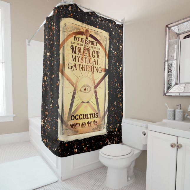 Magick Mystical Gathering Magic Fortune Teller Eye Shower Curtain (In Situ)