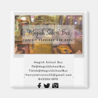 Magick School Bus Magnet 