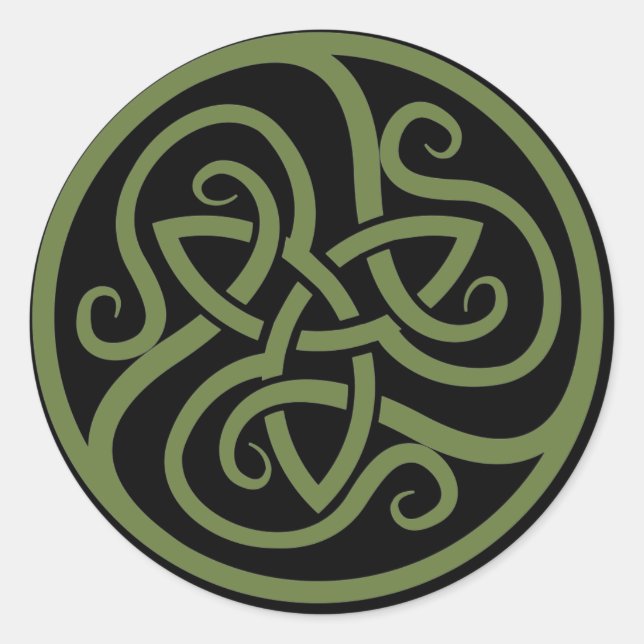 Magick - Triquetra Classic Round Sticker (Front)
