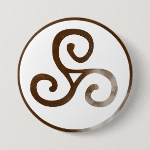 Magick - Triskele 7.5 Cm Round Badge