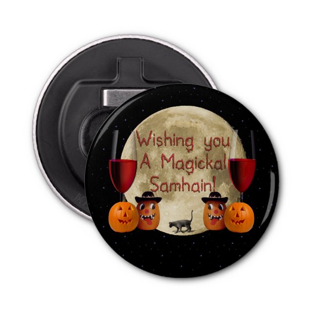 Magickal Samhain Bottle Opener (Front)