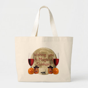 Magickal Samhain Large Tote Bag