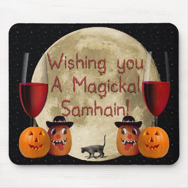 Magickal Samhain Mouse Pad (Front)