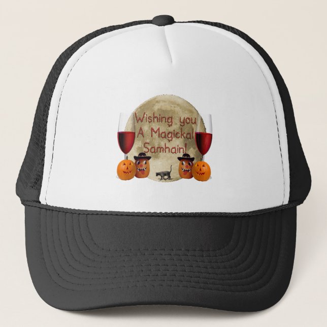 Magickal Samhain Trucker Hat (Front)