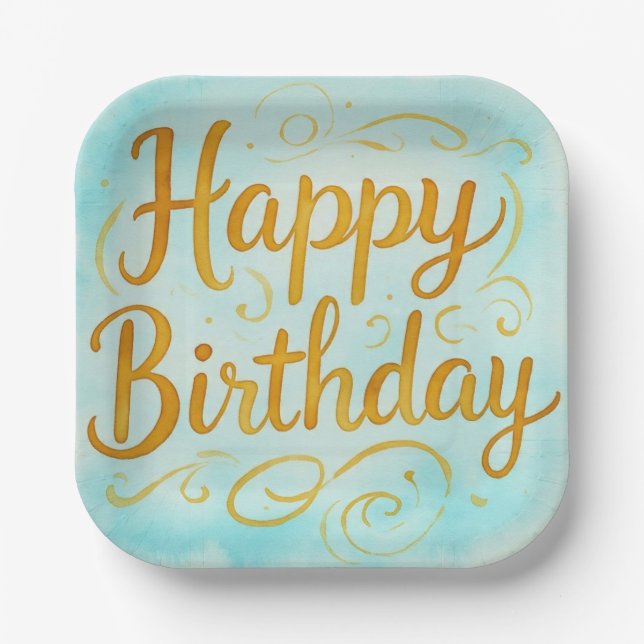 MagickalBirthdays  Paper Plate (Front)
