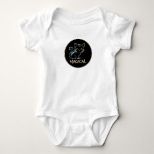 Magische katze baby bodysuit