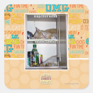 Magishun Kitteh Square Sticker