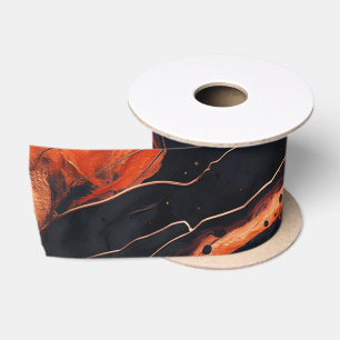 Magma Bloom Satin Ribbon