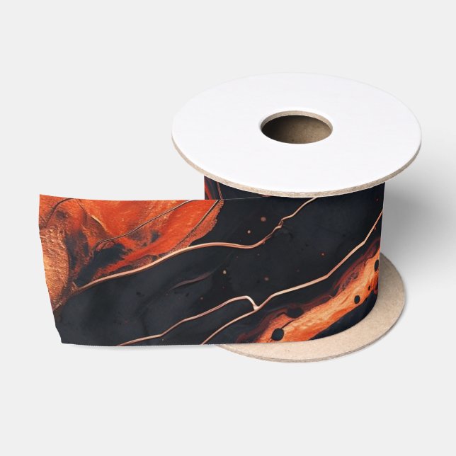 Magma Bloom Satin Ribbon (Spool)