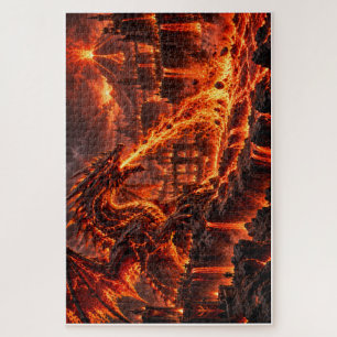 Magma Dragon - Volcanic Kingdom Jigsaw Puzzle