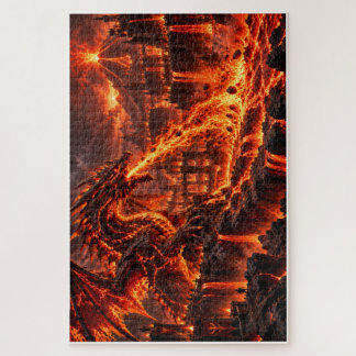 Magma Dragon - Volcanic Kingdom Jigsaw Puzzle