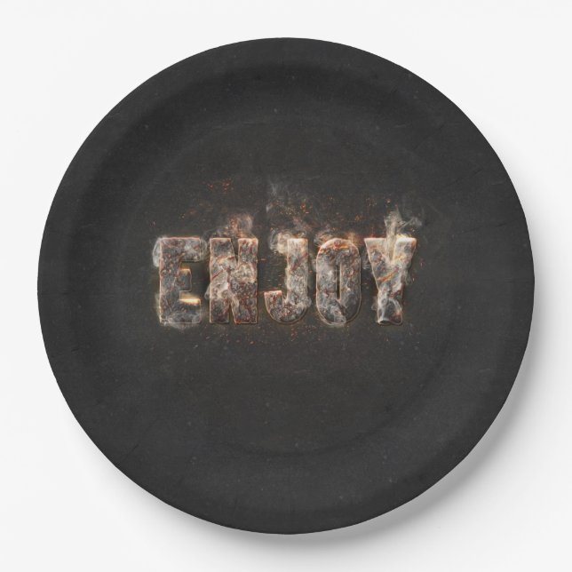 Magma Effect Paper Plate (Front)