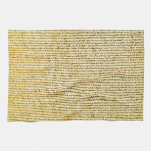 Magna Carta text Tea Towel