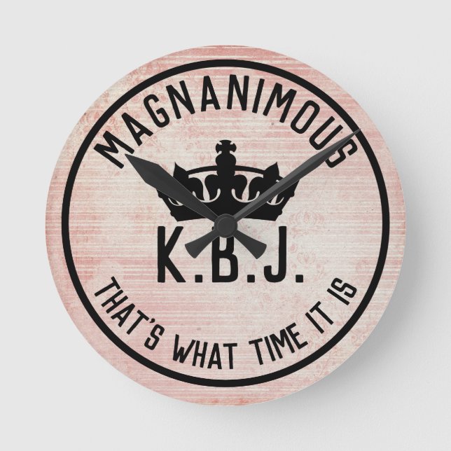 Magnanimous KBJ Commemorative Wall Clock (Front)