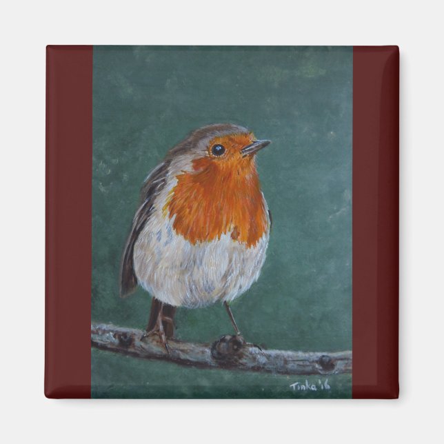 Magneet Red breast. Magnet (Front)