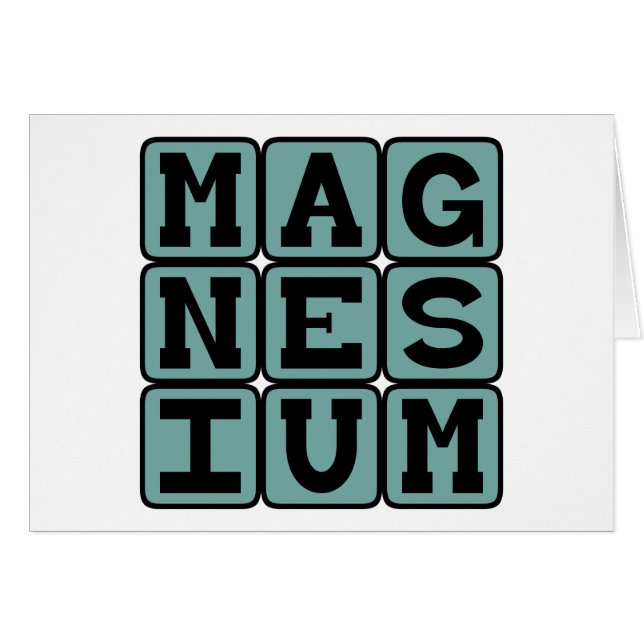 Magnesium, Chemical Element (Front Horizontal)