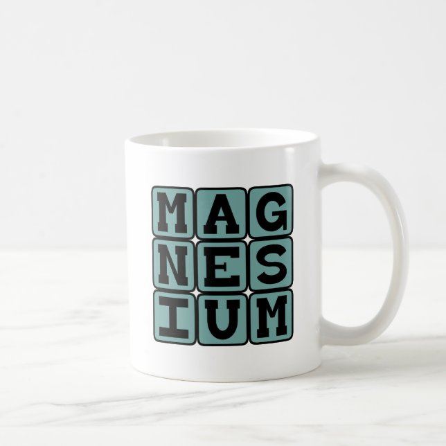 Magnesium, Chemical Element Coffee Mug (Right)