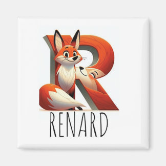 Magnet Animals Rigolos Letter R