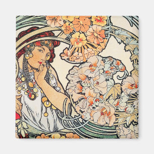 Magnet: Art Nouveau - Language of Flowers Magnet
