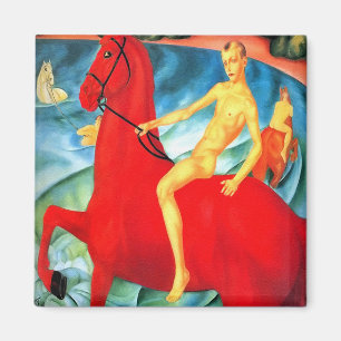 Magnet: "Bathing the Red Horse" Magnet