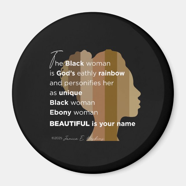 Magnet Beautiful is your name (Front)