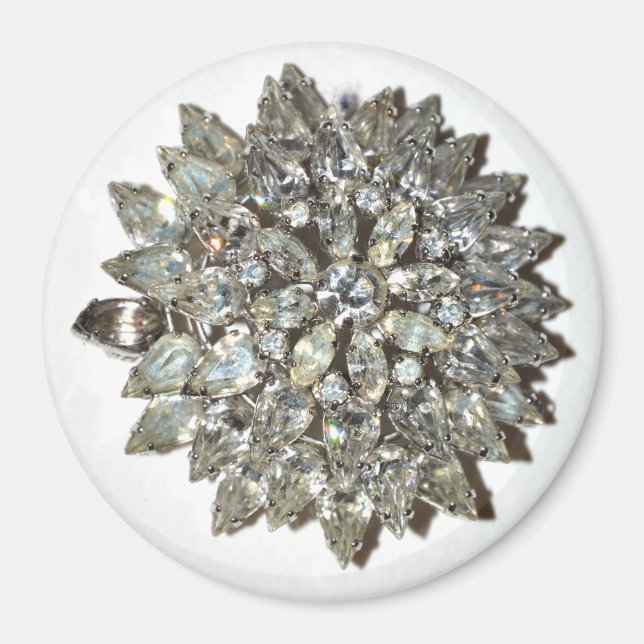Magnet Bling Rockabilly Starburst Vintage Brooch (Front)