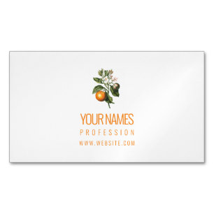 MAGNET BUSINESS CARD : ORANGE BLOSSOM