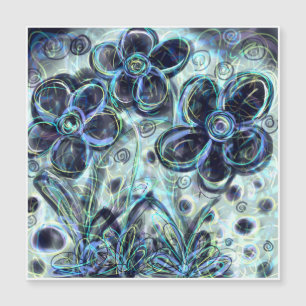 Magnet Card Light Flowers Minimalist Contemporary