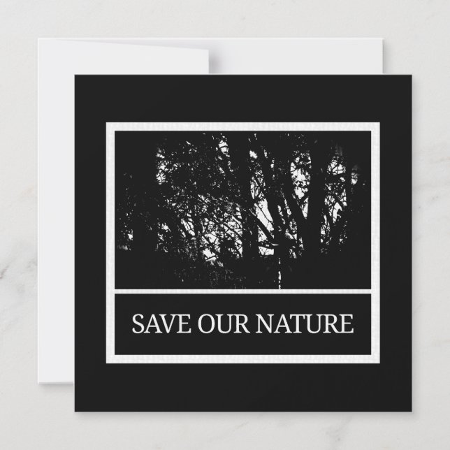 Magnet card with envelope - Save Our Nature (Front)