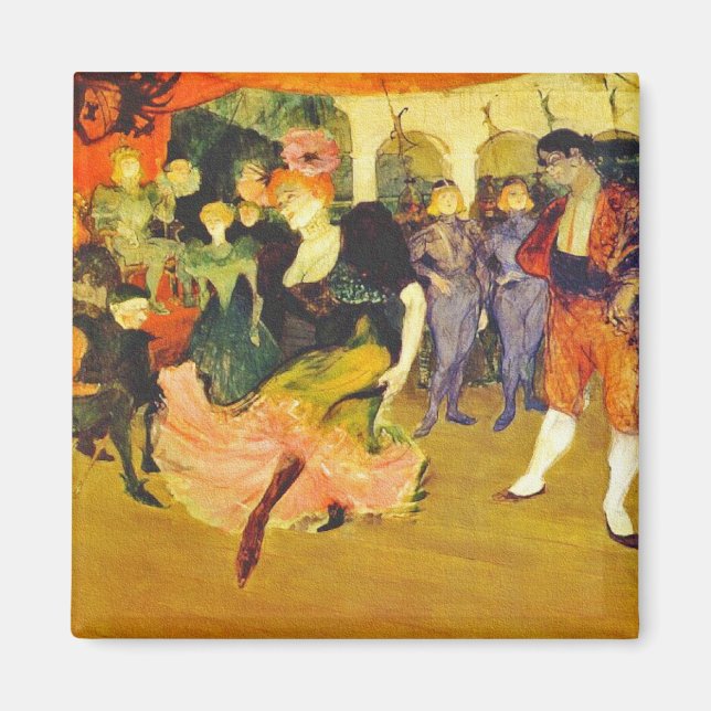Magnet:  Dancing the Bolero: Toulouse-Lautrec Magnet (Front)