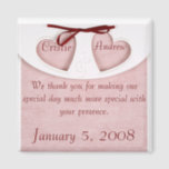 Magnet Elegant Wedding Favour- Personalise it!<br><div class="desc">Wedding Favours for wedding guests,  are common place. Instead of the usual — a tulle bag filled with candy-covered almonds,  picture frames,  candles,  custom chocolate candies,  etc. —please consider this elegant magnet. Your guest will remember you and your wedding as very special indeed.</div>