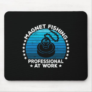 Magnet Fishing Treasure Hunters Dirt Fisher Metal Mouse Pad