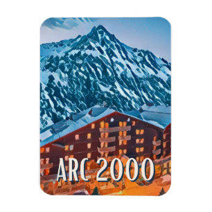 Magnet Flexible Les Arcs 2000 Station de ski