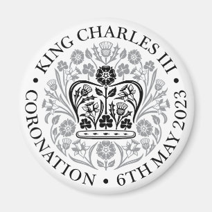 Magnet for 2023 Coronation - Black