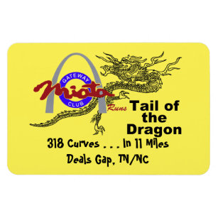 Magnet: Gateway Runs Tail Of The Dragon Magnet