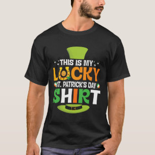 Magnet Gold Coins Irish Shamrocks This Is My St Pa T-Shirt