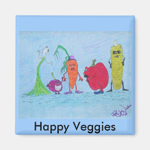 Magnet - Happy Veggies