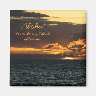 Magnet: Hawaii Sunset (Square) Magnet