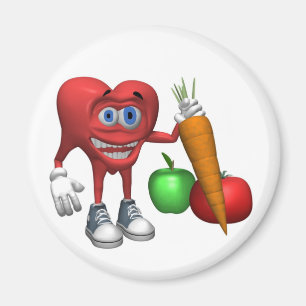 Magnet-Health Heart Fruits and Veggies Magnet