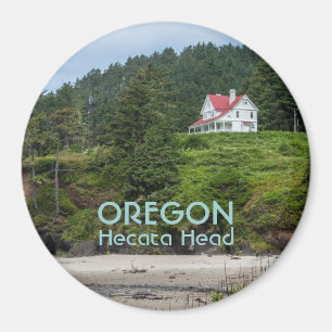 Magnet: House At Hecata Head (Round) Magnet