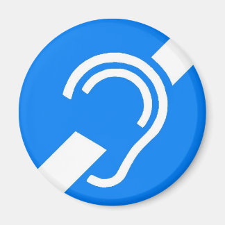 Magnet International Symbol for the Deaf