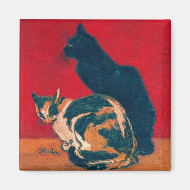 Magnet:  Les Chats by Theophile Steinlen Magnet (Front)