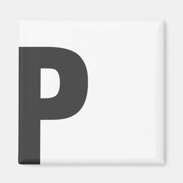 Magnet letter ‘P’ (Front)