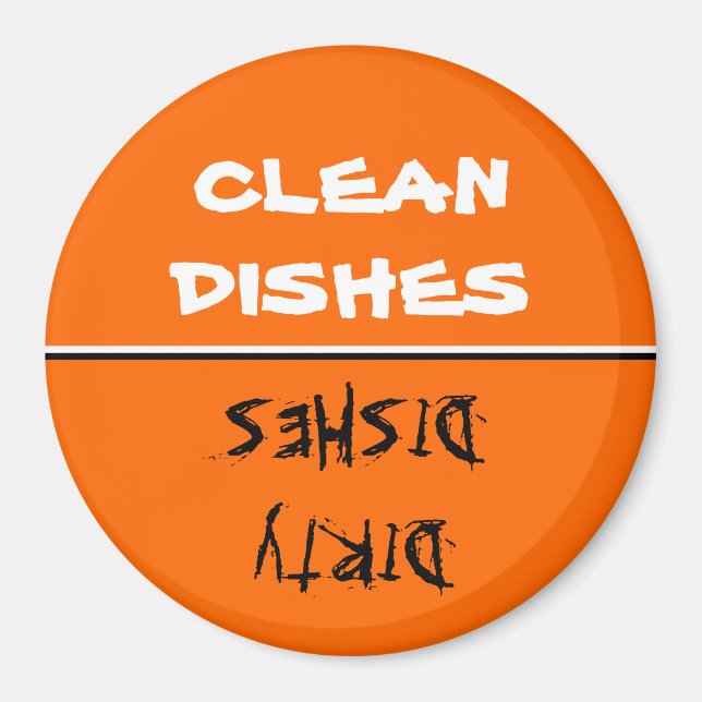 Magnet- Make Your Own Clean/Dirty Dishes Magnet (Front)