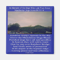 Magnet Manchester Rainbow Bridge Poem