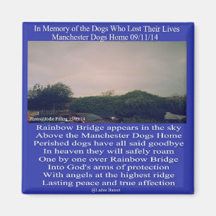 Magnet Manchester Rainbow Bridge Poem