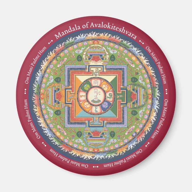 MAGNET Mandala of Chenrezig (Compassion) (Front)