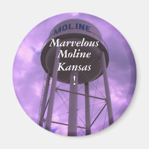 Magnet:  Marvellous, Moline, Kansas ! Magnet