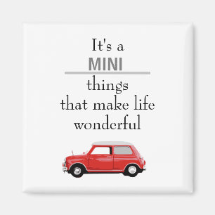 Magnet Mini Cooper Rot Mini things